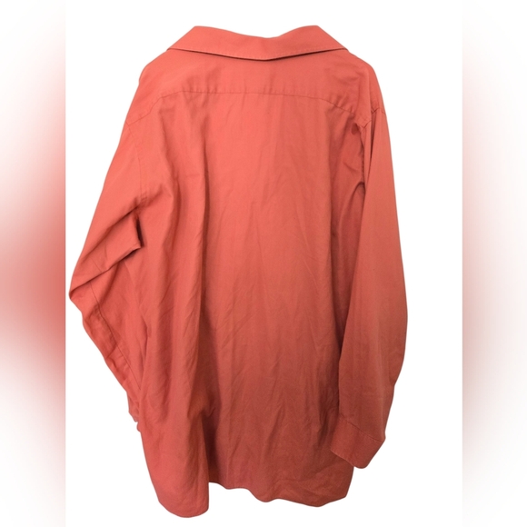 Van Heusen Sunset Orange Shirt Size 19 37/38 - Picture 3 of 4
